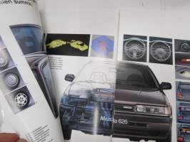 Mazda 626 Hatchback 5-ov. / Sedan 4-ov. / Sport Saloon 2-ov. 1990 -myyntiesite / sales brochure