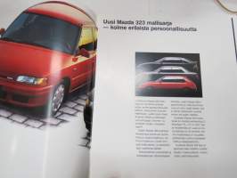 Mazda 323 Hatchback 3-ov. / Sedan 4-ov. / F 5-ov. 1990 -myyntiesite / sales brochure