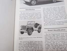 Jeep Wagoneer, Commando &amp; Cherokee - Chilton´s Repair &amp; tune-up Guide 1966-74 - Repairs, Specifications, Do-It-Yourself Maintenance -huolto-ohjekirja, tekn. tiedot