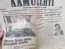 Aamulehti 17.1.1934 -sanomalehti