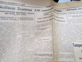 Aamulehti 17.1.1934 -sanomalehti