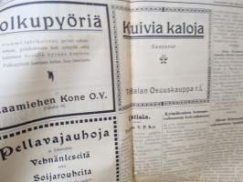 Toijalan Sanomat 29.11.1924 -sanomalehti