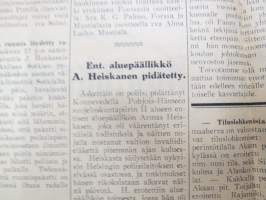 Toijalan Sanomat 29.11.1924 -sanomalehti