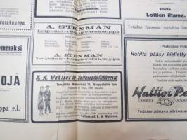 Toijalan Sanomat 30.10.1926 -sanomalehti