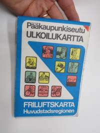 Pääkaupunkiseutu Ulkoilukartta 1983 Friluftskarta huvudstadsregionen