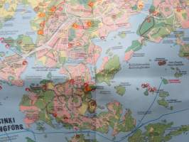 Pääkaupunkiseutu Ulkoilukartta 1983 Friluftskarta huvudstadsregionen
