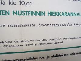 Virkistysmatka merenhengessä - Laivamatka hl. Porthan´illa - Parainen Mustfinno hiekkaranta, järjestää Turun Rintamamiehet 1944 -juliste / poster