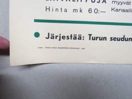 Virkistysmatka merenhengessä - Laivamatka hl. Porthan´illa - Parainen Mustfinno hiekkaranta, järjestää Turun Rintamamiehet 1944 -juliste / poster