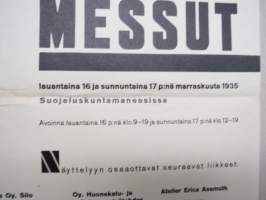 Lotta-Svärd Turku III Tavaramessut 1935 Suojeluskuntamaneesissa -alkuperäinen juliste