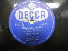 Decca SD 5161 Pikku-Tapani ja Decca-Orkesteri - Sairaalle äidille / Olen pikku-urheilija -savikiekkoäänilevy / 78 rpm record