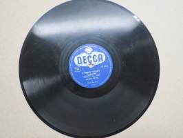 Decca SD 5316 Metro-Tytöt ja Decca-yhtye Rakas, Rakas, Rakas / Kylmät huulet -savikiekkoäänilevy / 78 rpm record