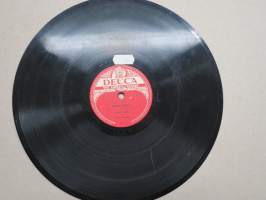 Decca SD 4006 Henry Theel ja Decca-orkesteri rantamökissä / Joka päivä ja yö -savikiekkoäänilevy / 78 rpm record
