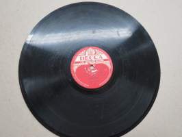 Decca SD 4006 Henry Theel ja Decca-orkesteri rantamökissä / Joka päivä ja yö -savikiekkoäänilevy / 78 rpm record