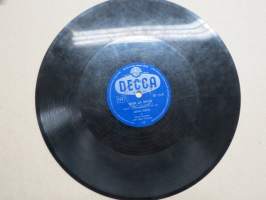 Decca SD 5378 Juha Eirto ja Decca-orkesteri Sinä ja minä / Rakastunut nainen -savikiekkoäänilevy / 78 rpm record