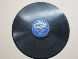 Decca SD 5327 Metro-tytöt ja Toivo Kärjen orkesteri Toukokuun unelma / Juha Eirto ja Decca-orkesteri Keskiyön tango -savikiekkoäänilevy / 78 rpm record