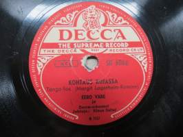 Decca SD 5066 Eero Väre ja Decca-orkesteri Tapaaminen / Kohtaus kujassa -savikiekkoäänilevy / 78 rpm record