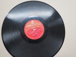 Decca SD 5172 Erkki Junkkarinen ja Decca-orkesteri Sydämeni ääni / Hopeahääpäivä -savikiekkoäänilevy / 78 rpm record