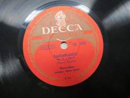 Decca SD 5016 Decca-yhtye Häämarssi / Kansanlaulu - savikiekkoäänilevy / 78 rpm record