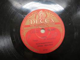 Decca SD 5082 Decca- konserttiorkesteri Lotus / Sininen huvimaja - savikiekkoäänilevy / 78 rpm record