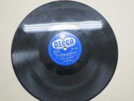 Decca SD 5388 Vieno Kekkonen ja Decca-orkesteri Kuutamoa ja varjoja / Rakkauden kiertokulku -savikiekkoäänilevy / 78 rpm record