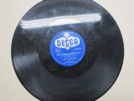 Decca SD 5388 Vieno Kekkonen ja Decca-orkesteri Kuutamoa ja varjoja / Rakkauden kiertokulku -savikiekkoäänilevy / 78 rpm record