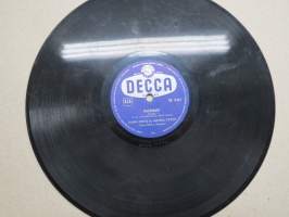 Decca SD 5341 Juha Eirto ja Metro-tytöt Kellot soi / Hurmo -savikiekkoäänilevy / 78 rpm record