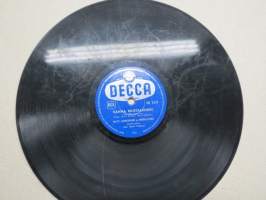 Decca SD 5337 Metro-tytöt ja Decco-yhtye KOttarainen / Matti Louhivuori ja Metro-tytöt Vanha Mustalainen -savikiekkoäänilevy / 78 rpm record