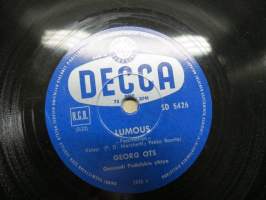 Decca SD 5426 Georg Ots Lumous / Unohtumaton ilta -savikiekkoäänilevy / 78 rpm record