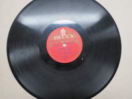 Decca SD 5172 Erkki Junkkarinen ja Decca-orkesteri Sydämen ääni / Hopeahääpäivänä -savikiekkoäänilevy / 78 rpm record