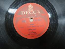 Decca SD 5209 Metro-tytöt ja Decca-yhtye Egon / Villisorsa -savikiekkoäänilevy / 78 rpm record
