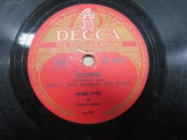 Decca SD 5209 Metro-tytöt ja Decca-yhtye Egon / Villisorsa -savikiekkoäänilevy / 78 rpm record