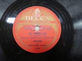 Decca SD 5178 Metro-tytöt ja Jaakko Borgin orkesteri Hullu kello / Marianne ja Jaakko Borgin orkesteri Jos lähtisit pois -savikiekkoäänilevy / 78 rpm record