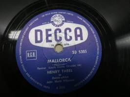 Decca SD 5305 Henry Theel ja Decca-yhtye Mallorca / Oh, el baion - savikiekkoäänilevy / 78 rpm record