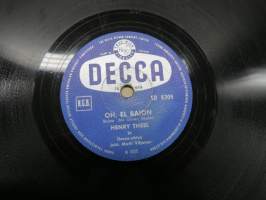 Decca SD 5305 Henry Theel ja Decca-yhtye Mallorca / Oh, el baion - savikiekkoäänilevy / 78 rpm record