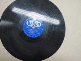Decca SD 5371 Seija Eskola ja Decca-orkesteri Posetiivarin tyttö / Peppina ja Kauko Käyhkö Isä ja Lapsi - savikiekkoäänilevy / 78 rpm record