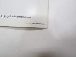 Saab - autoon tutustuminen ja kunnon koeajo -myynitesite / sales brochure