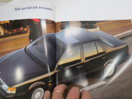Saab 9000 1990 -myyntiesite / sales brochure