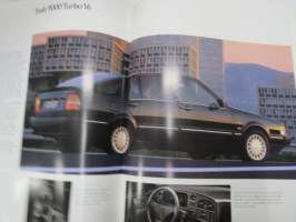 Saab 9000 1990 -myyntiesite / sales brochure