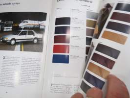 Saab 9000 1990 -myyntiesite / sales brochure
