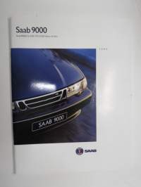 Saab 9000 CS, CSE, CD, CDE, Aero, Griffin 1995 -myyntiesite, ruotsinkielinen / brochure