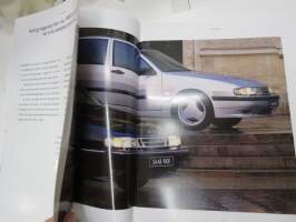 Saab 9000 CS, CSE, CD, CDE, Aero, Griffin 1995 -myyntiesite, ruotsinkielinen / brochure