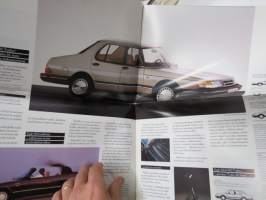 Saab 900 / 900c, 900i, 900 Turbo, Cabriolet, 900 Turbo 16 Aero, 9000i  16, 9000 Turbo 16 1988 -myyntiesite, tabloid-koko / sales brochure