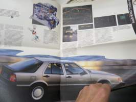Saab 900, 9000 -myyntiesite, tabloid-koko / sales brochure