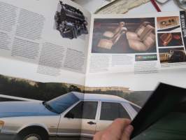 Saab 900, 9000 -myyntiesite, tabloid-koko / sales brochure