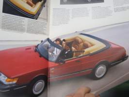 Saab 900, 9000 -myyntiesite, tabloid-koko / sales brochure