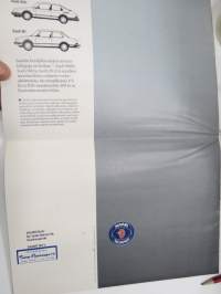 Saab 900, 9000 -myyntiesite, tabloid-koko / sales brochure