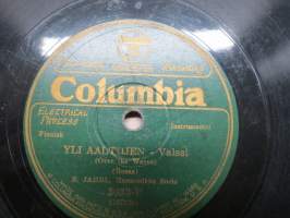 Columbia 3033-F E. Jahrl, Harmonikka Soolo Yli aaltojen / Tonavan aallot -savikiekkoäänilevy / 78 rpm record