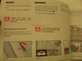 Fiat Brava owner handbook for 1999