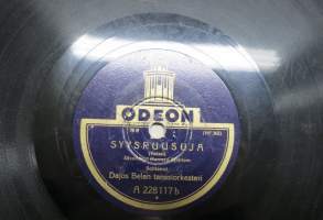 Odeon A 228117 Heikki Tuominen Kulkijan unelma / Dajos Belan tanssiorkesteri Syysruusuja - savikiekkoäänilevy / 78 rpm record