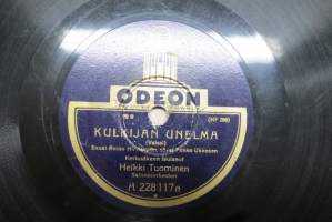 Odeon A 228117 Heikki Tuominen Kulkijan unelma / Dajos Belan tanssiorkesteri Syysruusuja - savikiekkoäänilevy / 78 rpm record
